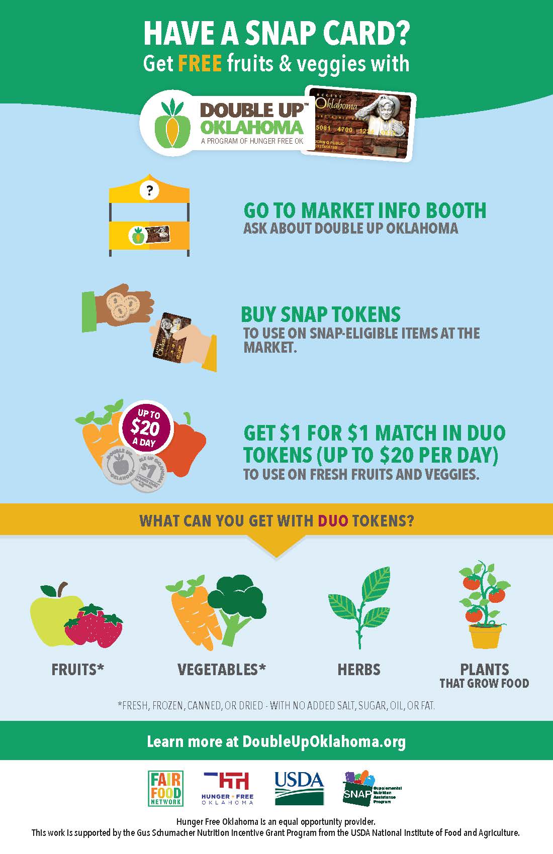 DUO Farmers Market Flyers (50 Page Pad)