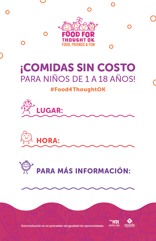 Food For Thought Fillable Poster