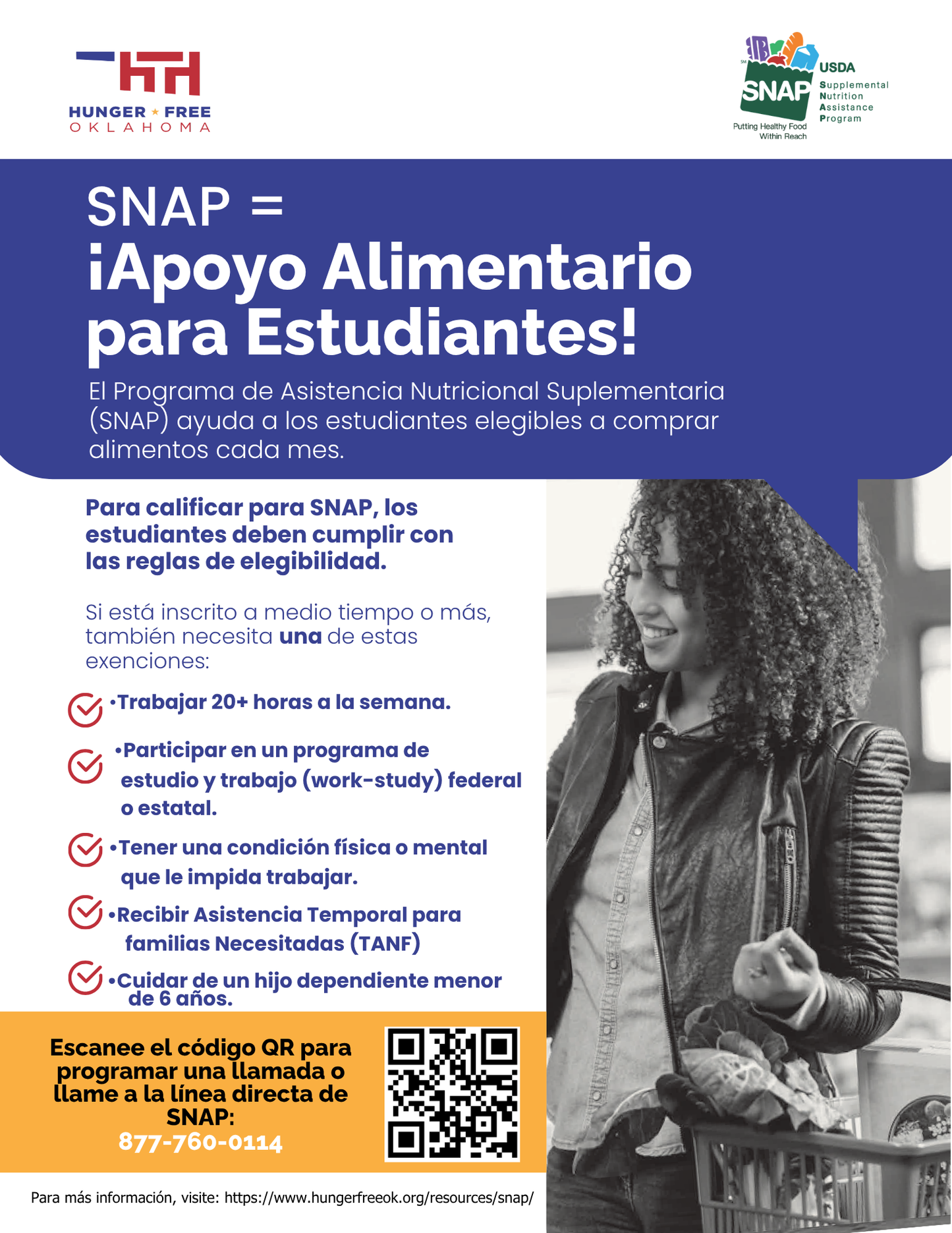 SNAP Higher Education Flyer