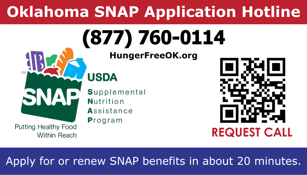 Snap Flag Card SNAP Palm Card (25 Pack) – Hunger Free Oklahoma