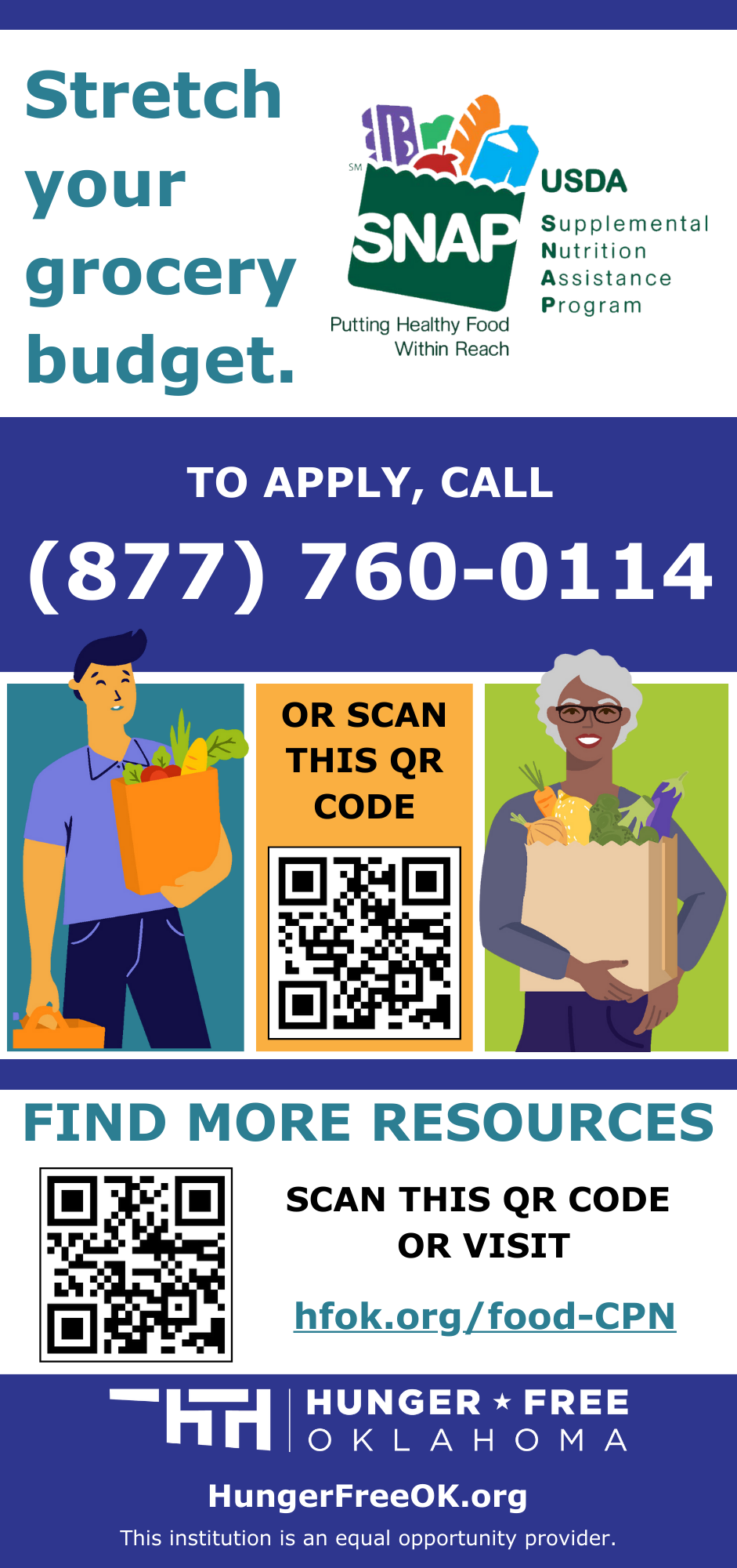 SNAP Rack Cards (100 Pack) – Hunger Free Oklahoma