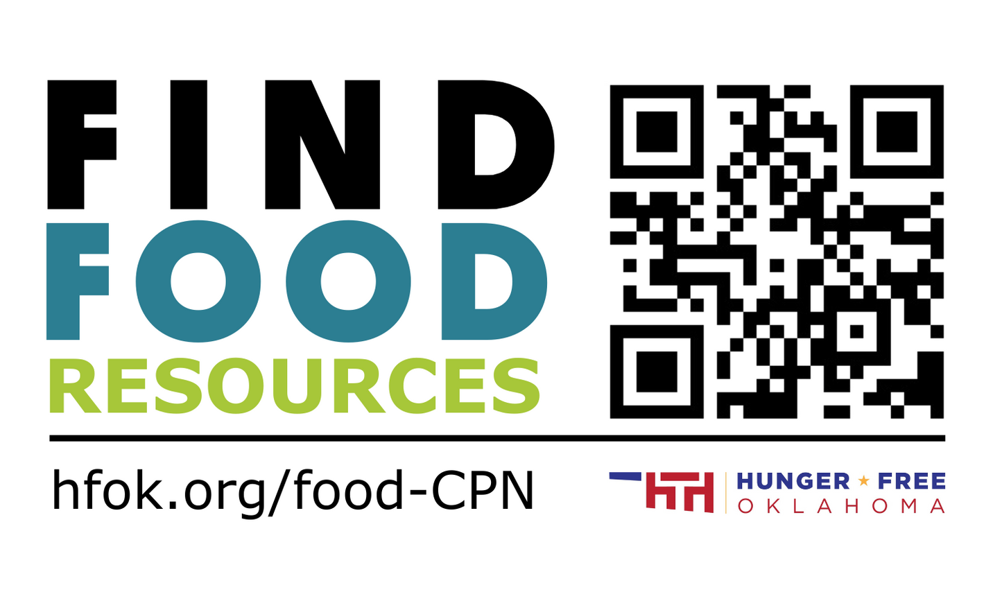 Find Food Resources Window Cling
