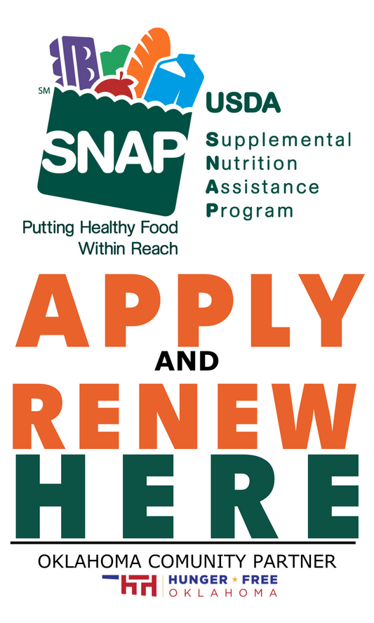 Apply/Renew SNAP Here Window Cling
