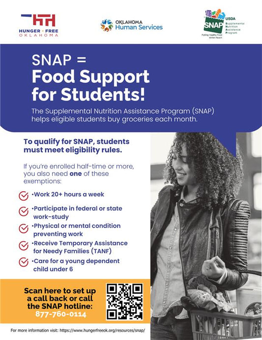 SNAP Higher Education Flyer