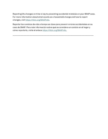 SNAP Error Rate and Household Change - Communication Suite