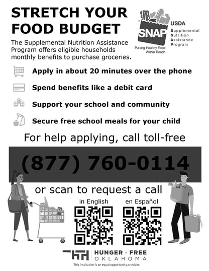 School Meal Form & SNAP Flyer