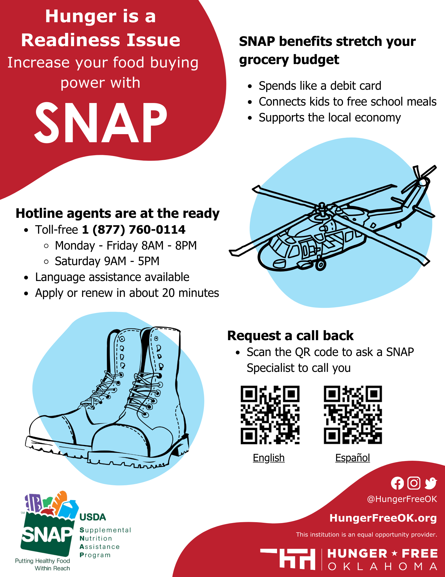 Military SNAP Flyer โ Hunger Free Oklahoma
