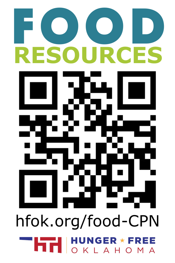 Find Food Resources Sticker – Hunger Free Oklahoma