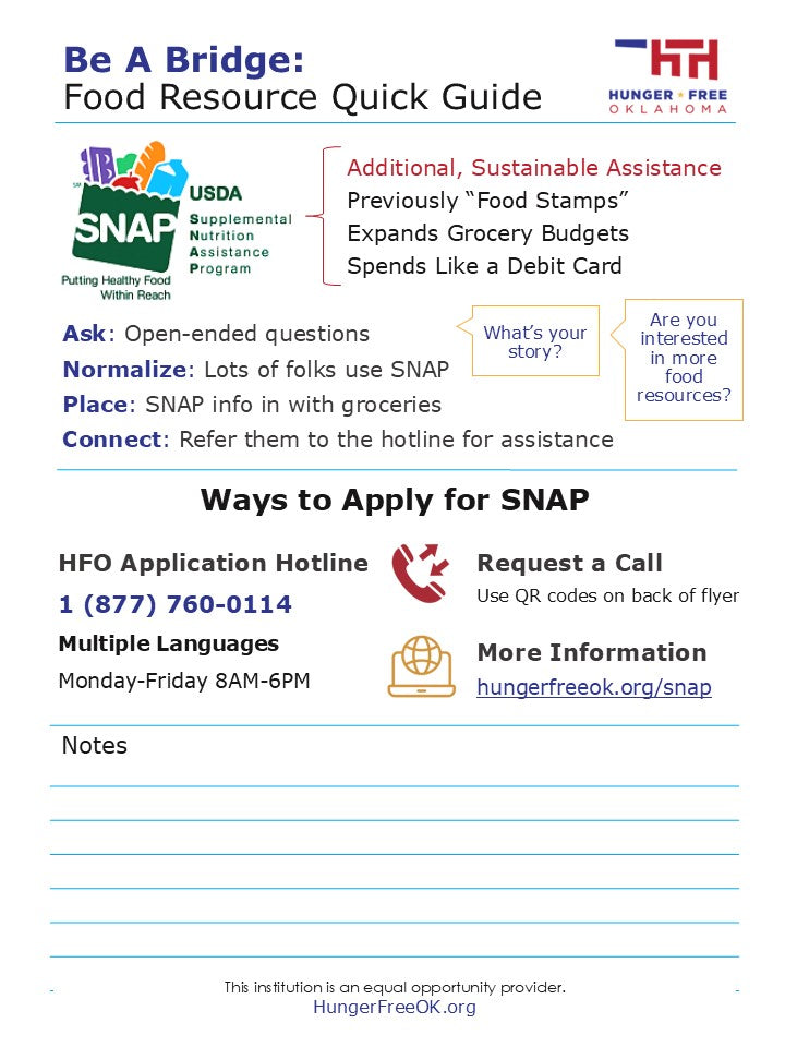 Bridging to SNAP Flyer